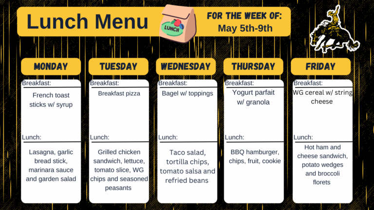 Portfolio lunch menu 2425